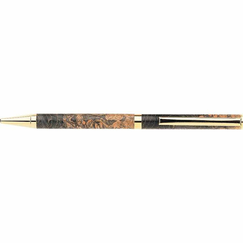7 mm Slim Style Solid Clip Ballpoint Pen Kit - Finish:Cobalt Gold - Pieces:1-Piece